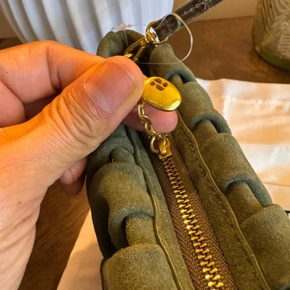 STAUD  baguette Khaki Green Shoulder Bag - Picture 4 of 14